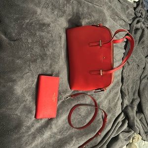 Gorgeous Coral Pink Kate Spade Purse and Matching Wallet
